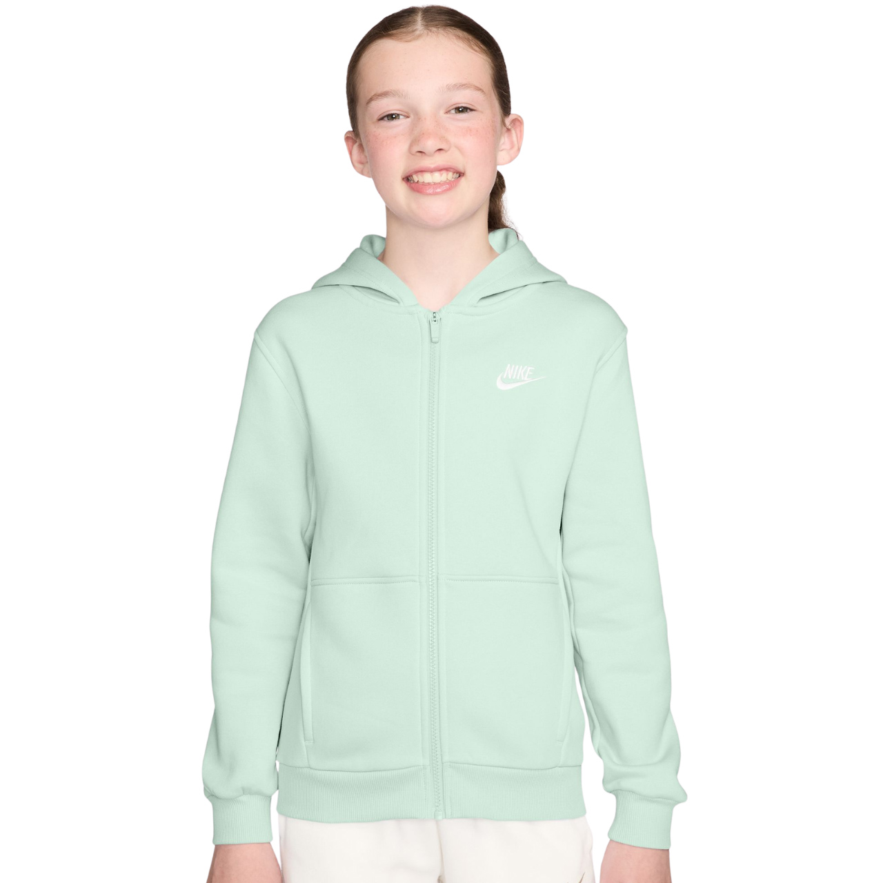 ND05_B0017-S FD3004 394 Bluza dla dzieci Nike Sportswear Club Fleece miętowa FD3004 394 r.S