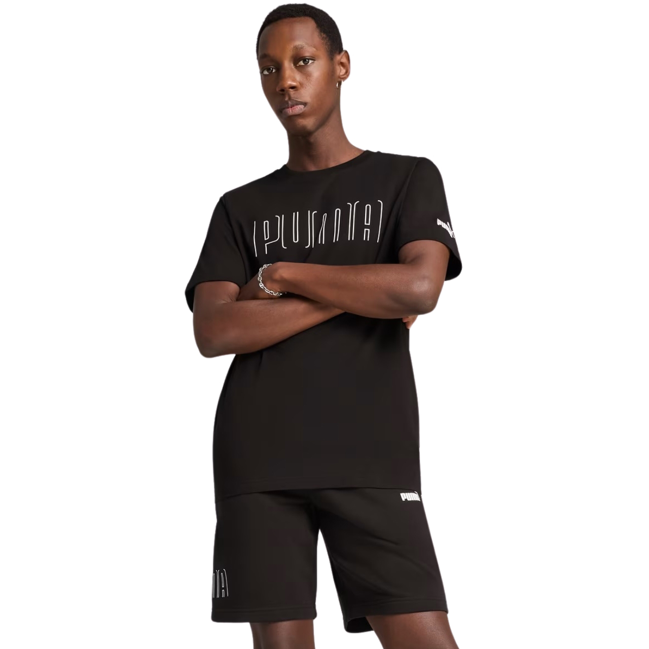 ND05_K1301-M 684617 01 Koszulka męska Puma Sport Graphic Tee czarna 684617 01 r.M