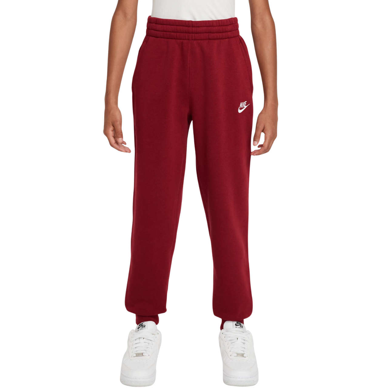 ND05_S2031-L FD3008 608 Spodnie dla dzieci Nike Sportswear Club Fleece czerwone FD3008 608 r.L