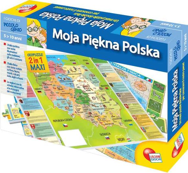 LISCIANIGIOCHI 42043 Moja Polska MAPA PUZZLE 108e