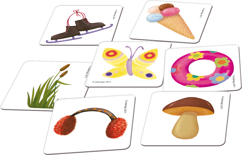 ADAMIGO 6205 4 PORY ROKU - loteryjka obrazkowa