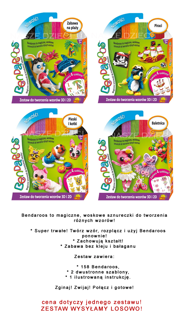 BENDAROOS 99101 PIANKOLINA WZORY 3D/2D