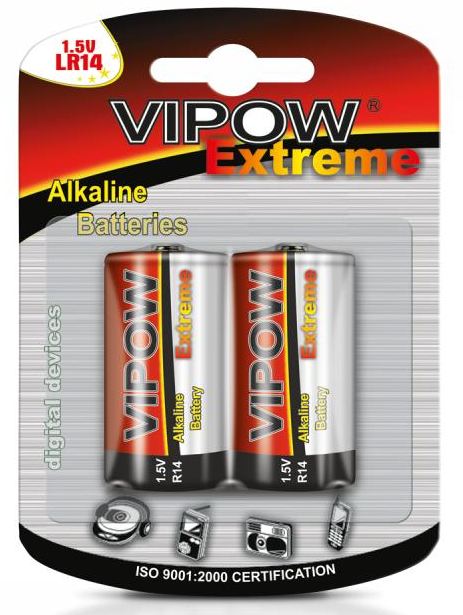BAT0093B Baterie alkaliczne VIPOW EXTREME LR14 2s