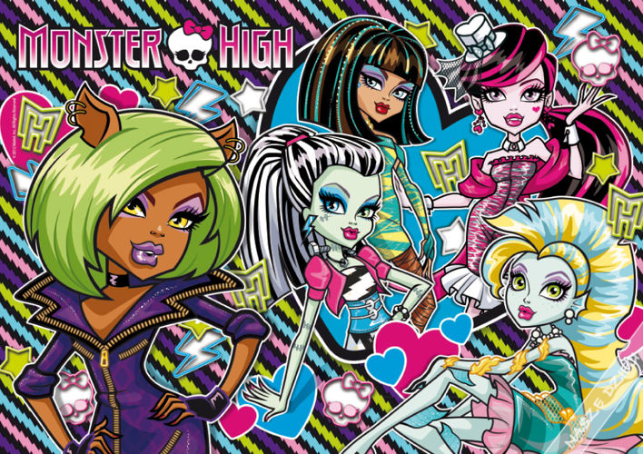 CLEMENTONI 27816 Puzzle 104el. MONSTER HIGH