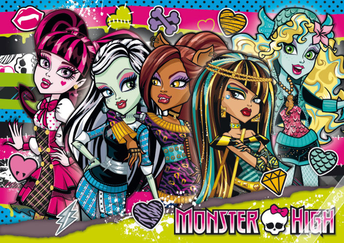 CLEMENTONI 27817 Puzzle 104el. MONSTER HIGH