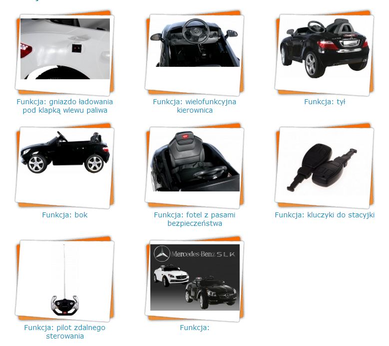 ARTI MERCEDES SLK BLACK Samochod Na Akumulator +