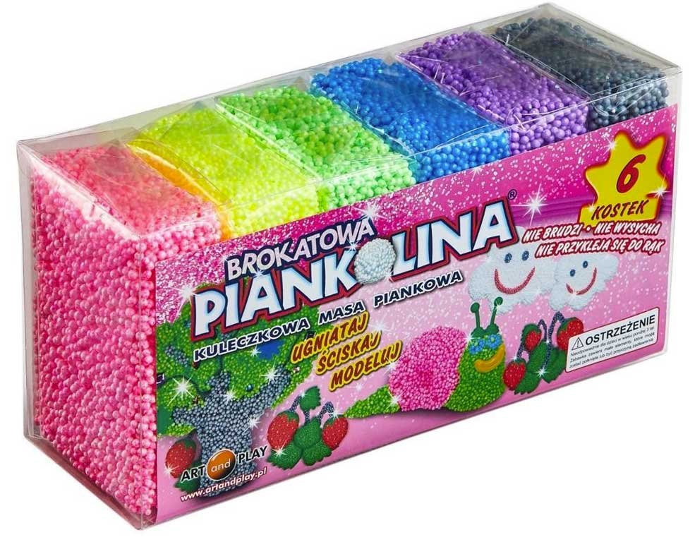 Piankolina 6 kolorow brokatowa 31447