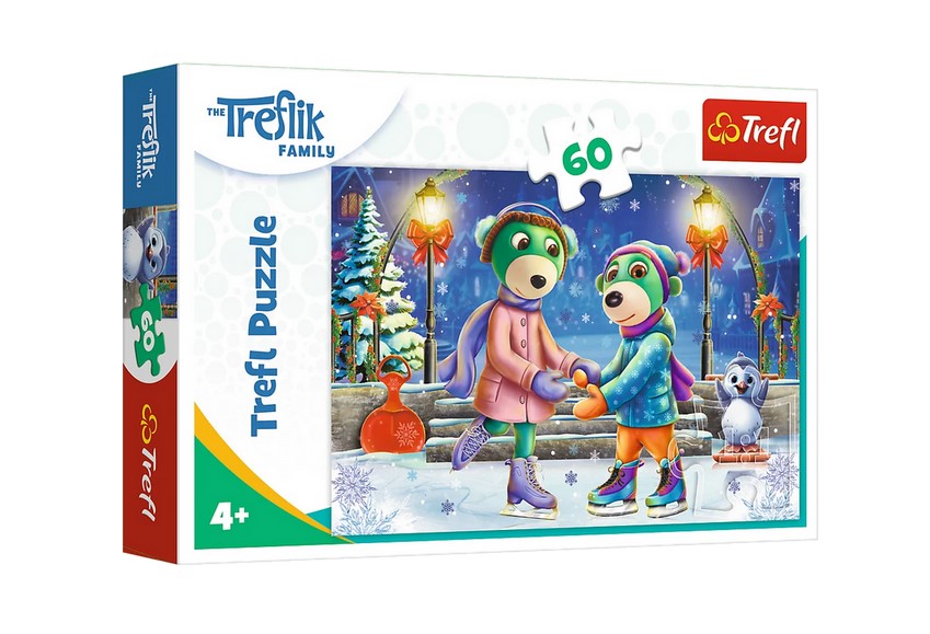 PUZZLE 60 Zima u Treflików 17383 - 1