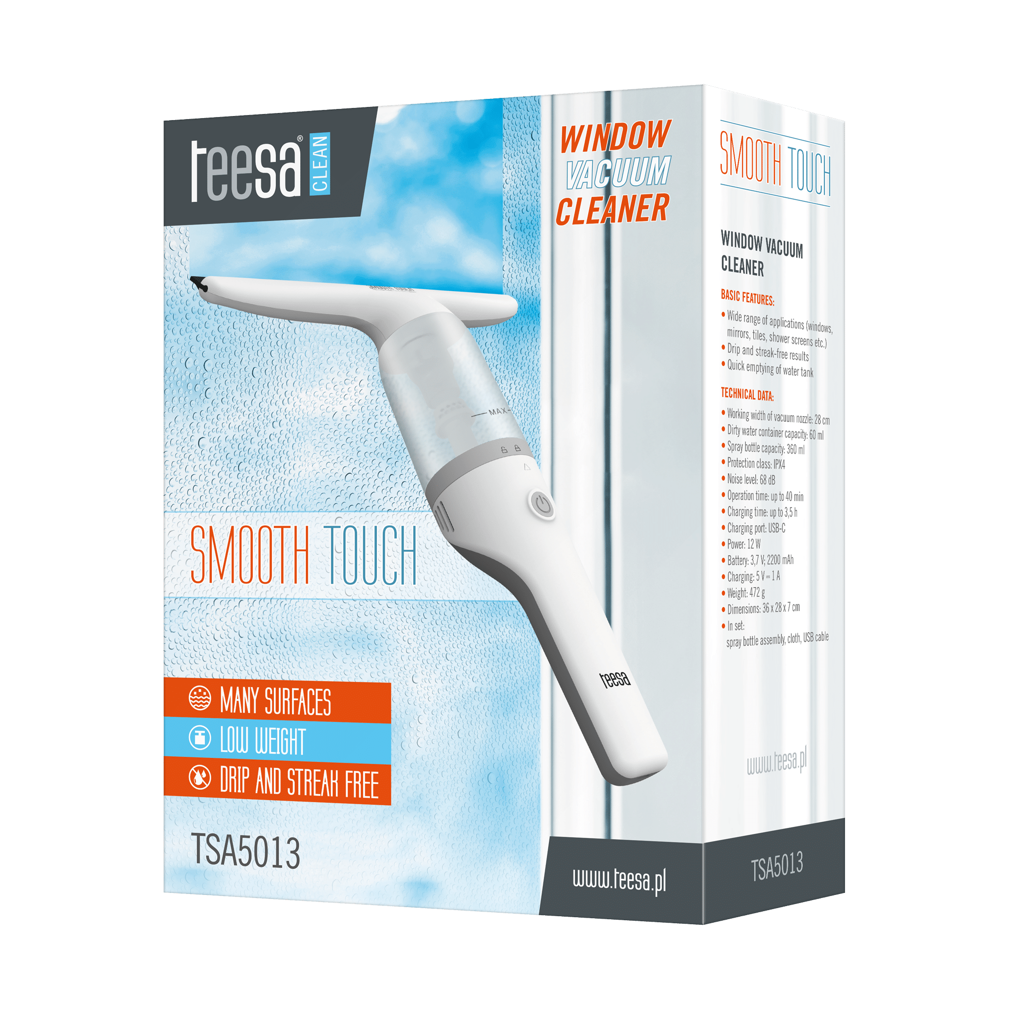 TSA5013 Myjka do okien TEESA SMOOTH TOUCH