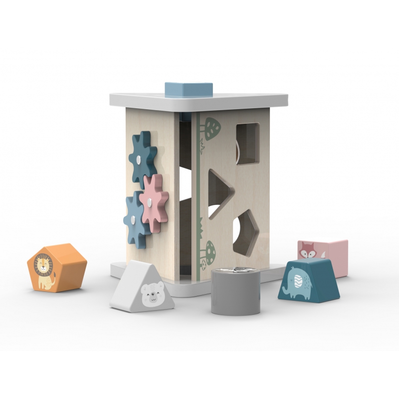 Drewniana piramidka edukacyjna - Sorter - VIGA