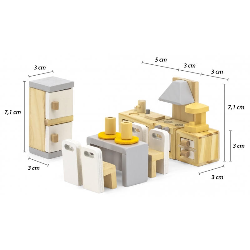 VIGA PolarB Zestaw Mebelkow do Domku dla Lalek