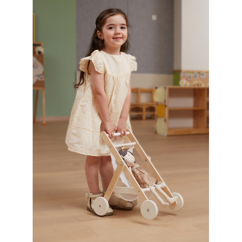 VIGA PolarB Drewniany Wozek dla Lalek