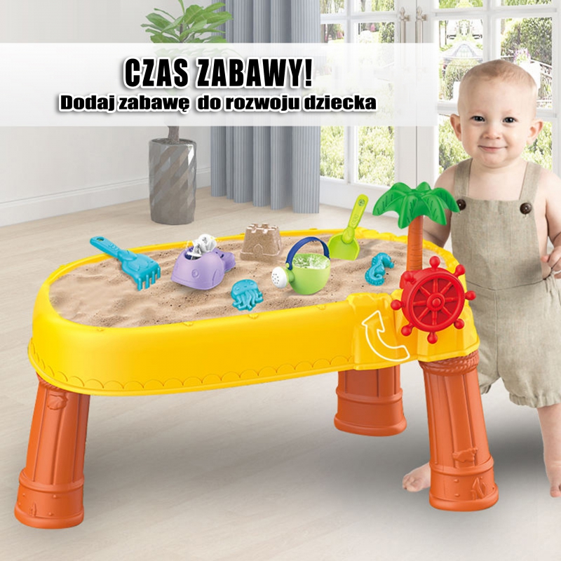 WOOPIE Stolik Wodny 2w1 Piaskownica Statek Pira