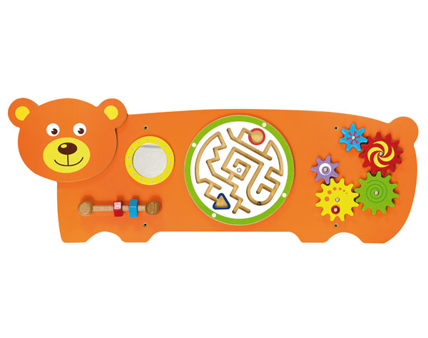 VIGA Sensoryczna Tablica Manipulacyjna -Miś