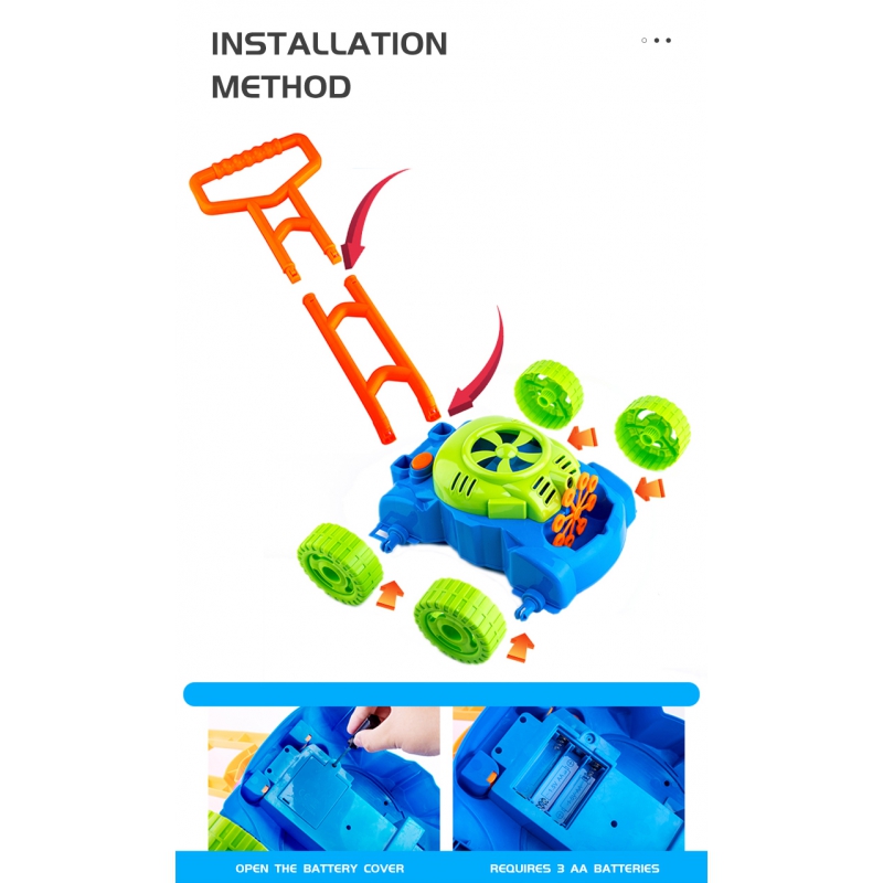 WOOPIE Kosiarka Banki Mydlane Dzwieki Plyn