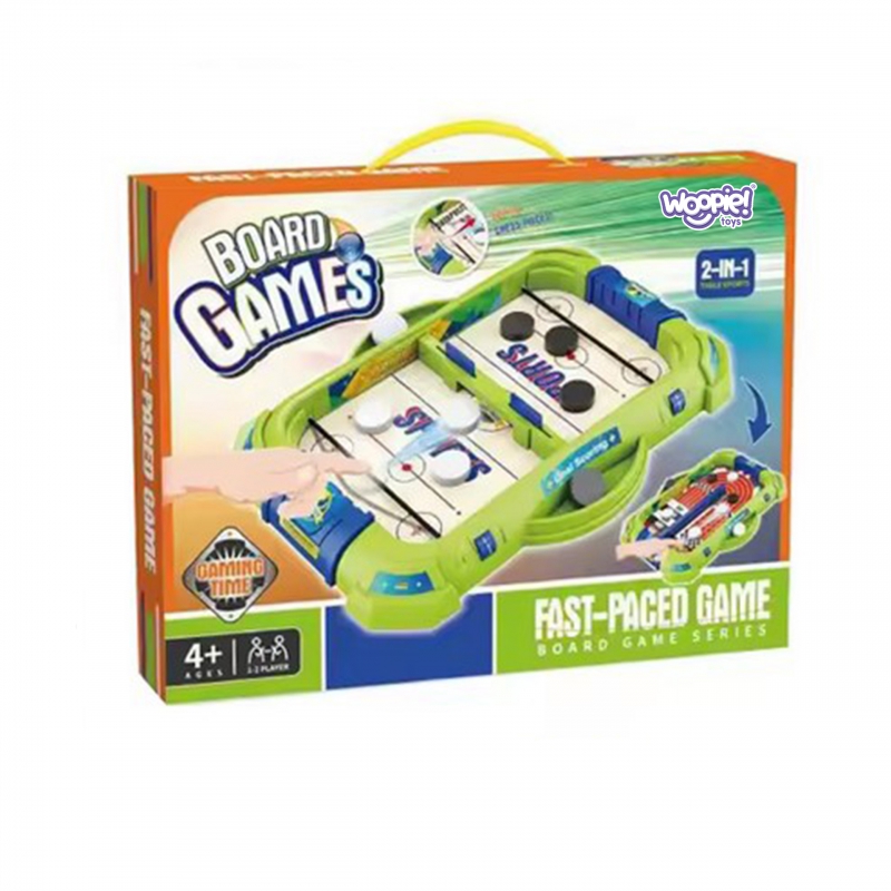 WOOPIE Gra Zrecznosciowa 2w1 Mini Hokej Wyscigi