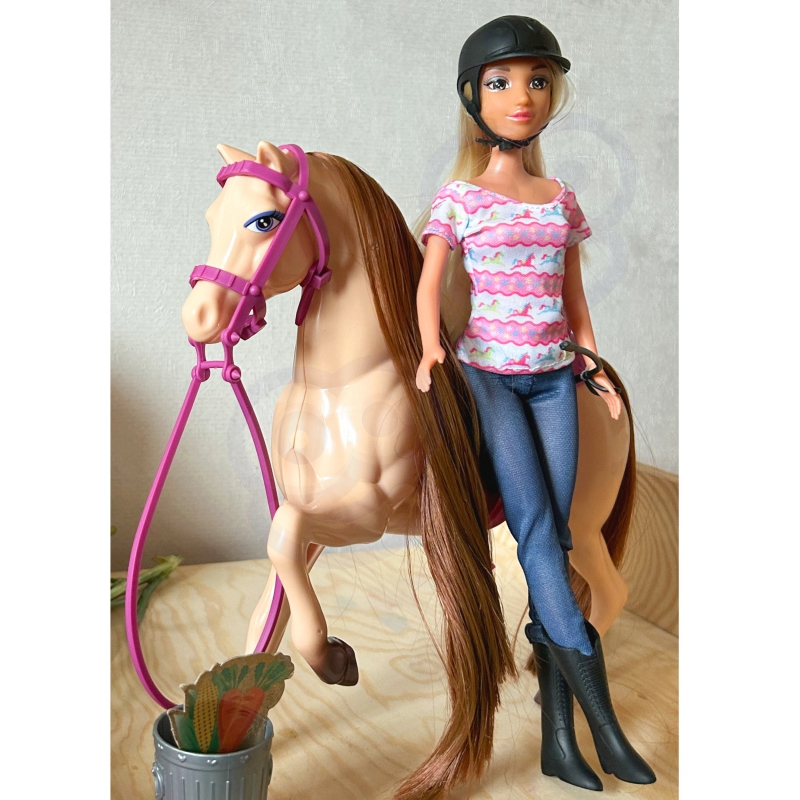 WOOPIE ROYAL Zestaw Urocza Lalka z Koniem + Akc