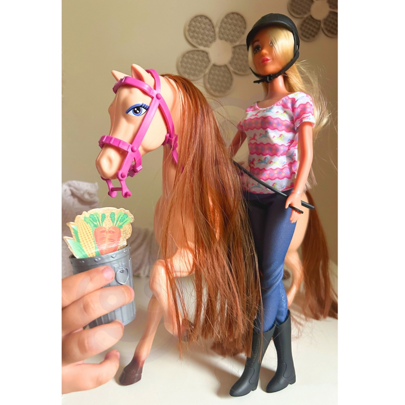 WOOPIE ROYAL Zestaw Urocza Lalka z Koniem + Akc