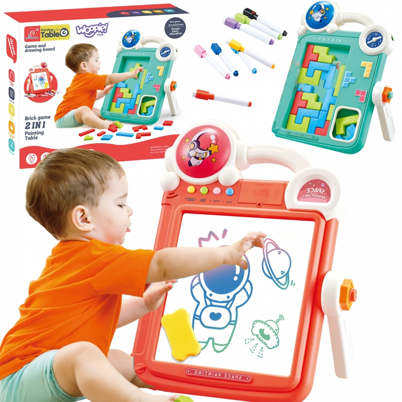 WOOPIE Dwustronna Tablica do Rysowania Gra Tetr