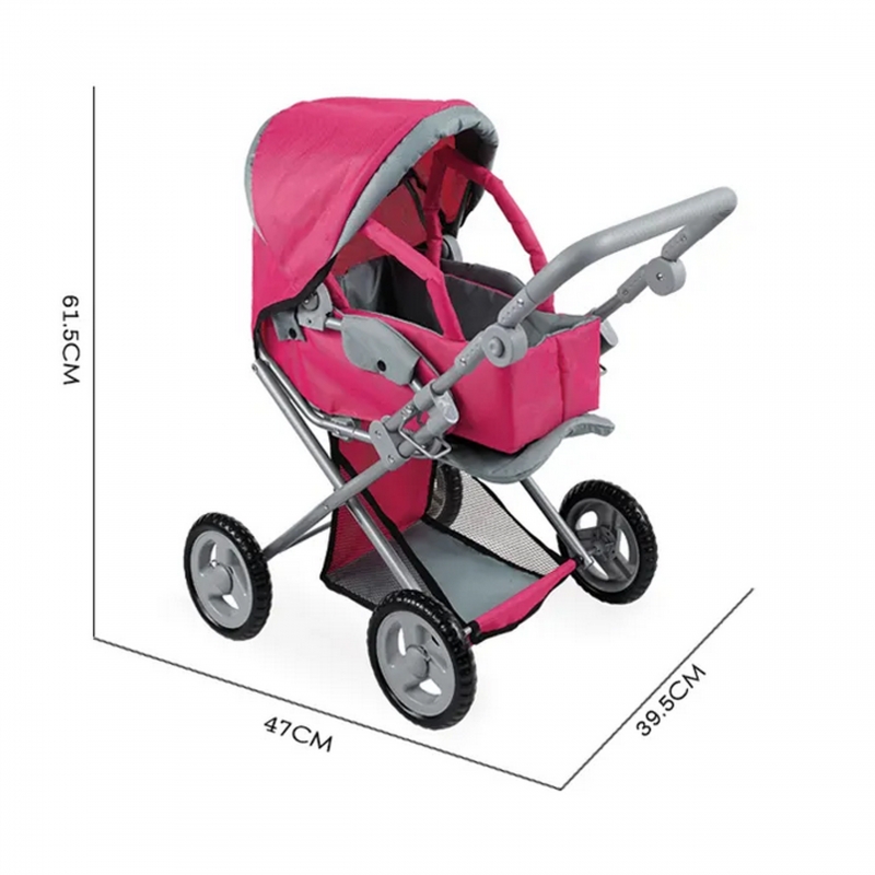 WOOPIE ROYAL Wozek dla Lalek 4w1 Nosidelko Regu