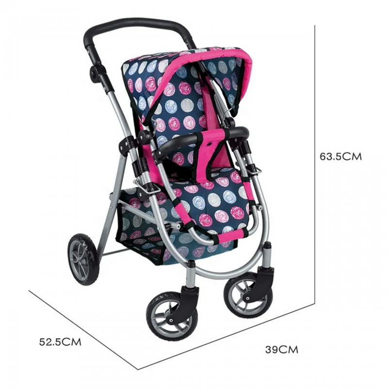 WOOPIE ROYAL Wozek dla Lalek Regulowane Siedzis