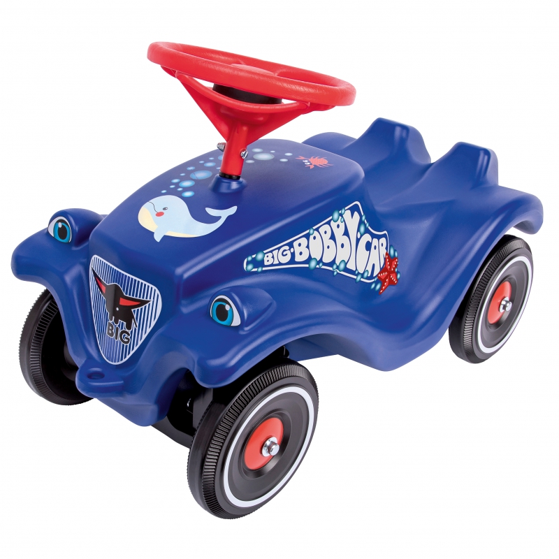 BIG Klasyczny Jeździk Bobby Car z Rysunkiem Delfinka - 1