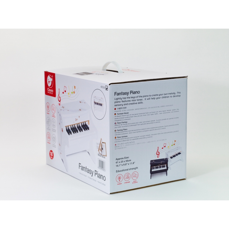 CLASSIC WORLD Pianino Biale