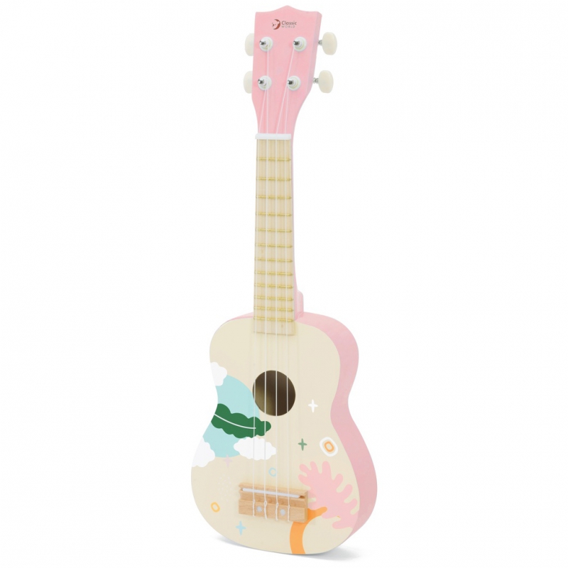 CLASSIC WORLD Drewniane Ukulele Gitara dla Dzie