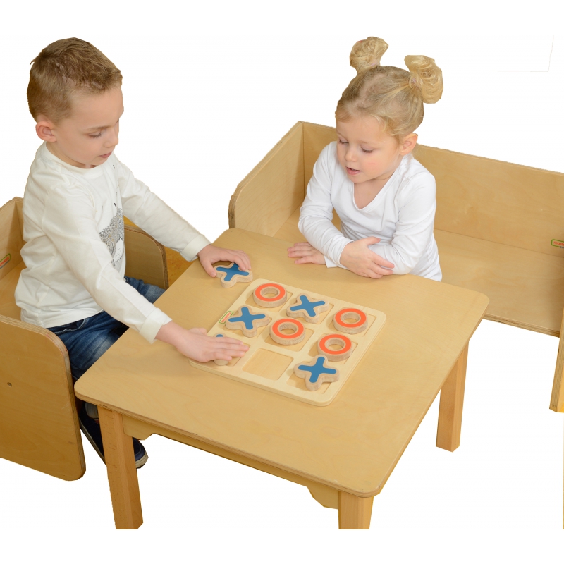 Kółko I Krzyżyk Drewniana Gra Dla Dzieci Log