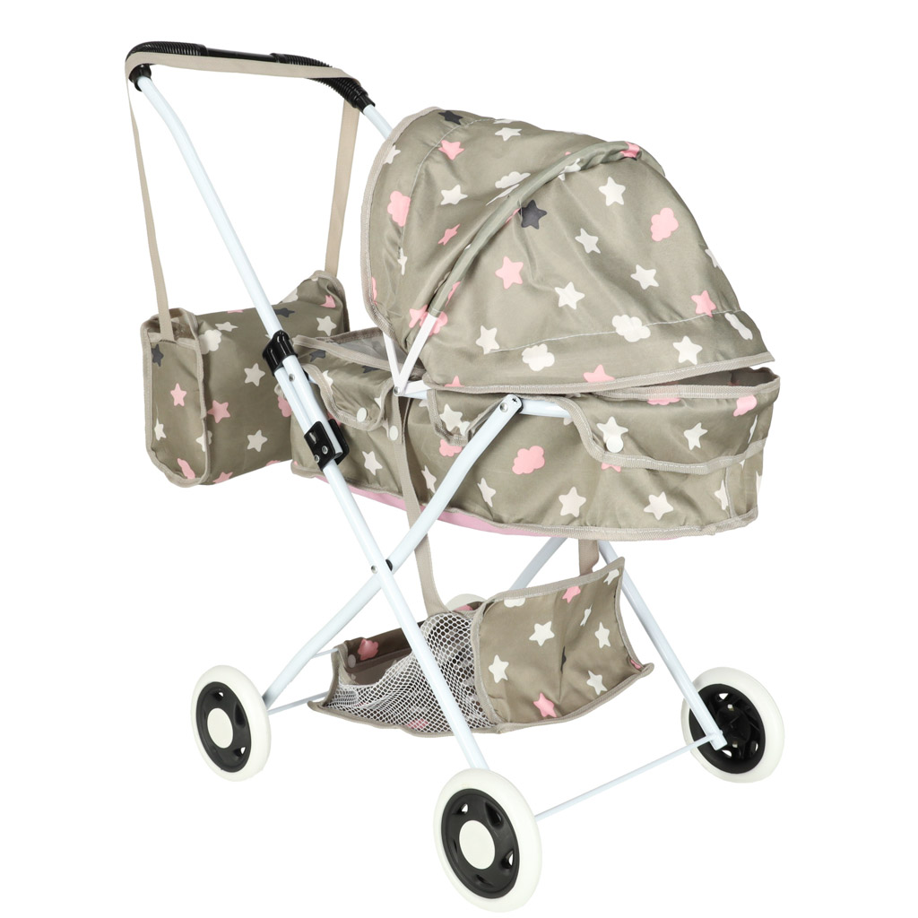 KX3223 Wozek dla lalek gondola gleboki + torba gw