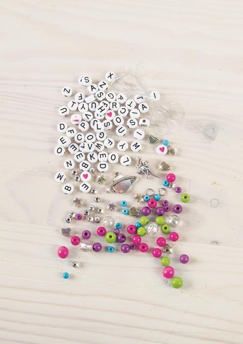 1205 Make it real-Zestaw do tworzenia bransoletek - Literki alfabetu