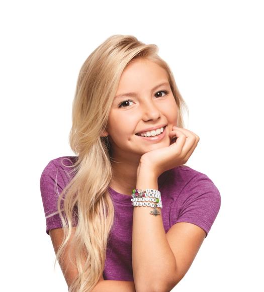 1205 Make it real-Zestaw do tworzenia bransoletek - Literki alfabetu