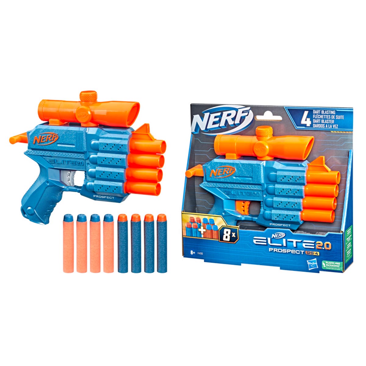 ND11_F4190 NERF Elite 2.0 Prospect QS 4, pistolet