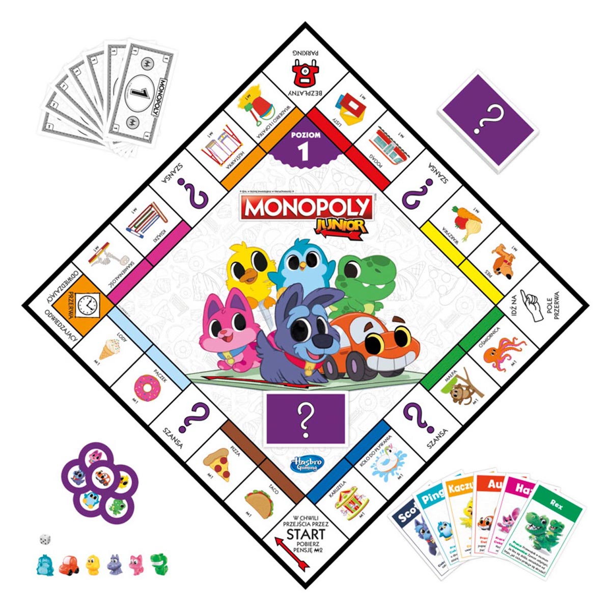 ND11_F8562 HASBRO GAME Monopoly Junior, gra