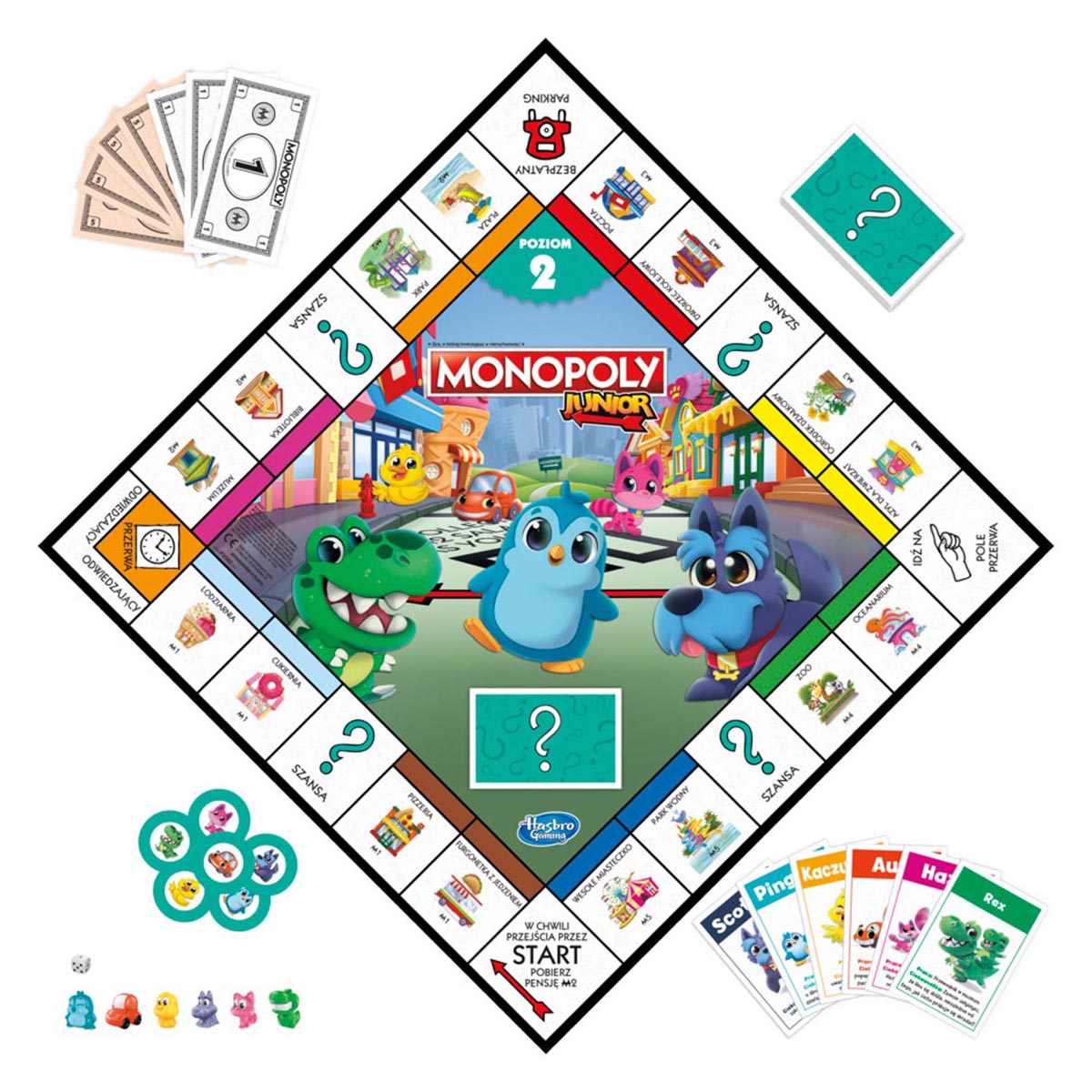 ND11_F8562 HASBRO GAME Monopoly Junior, gra