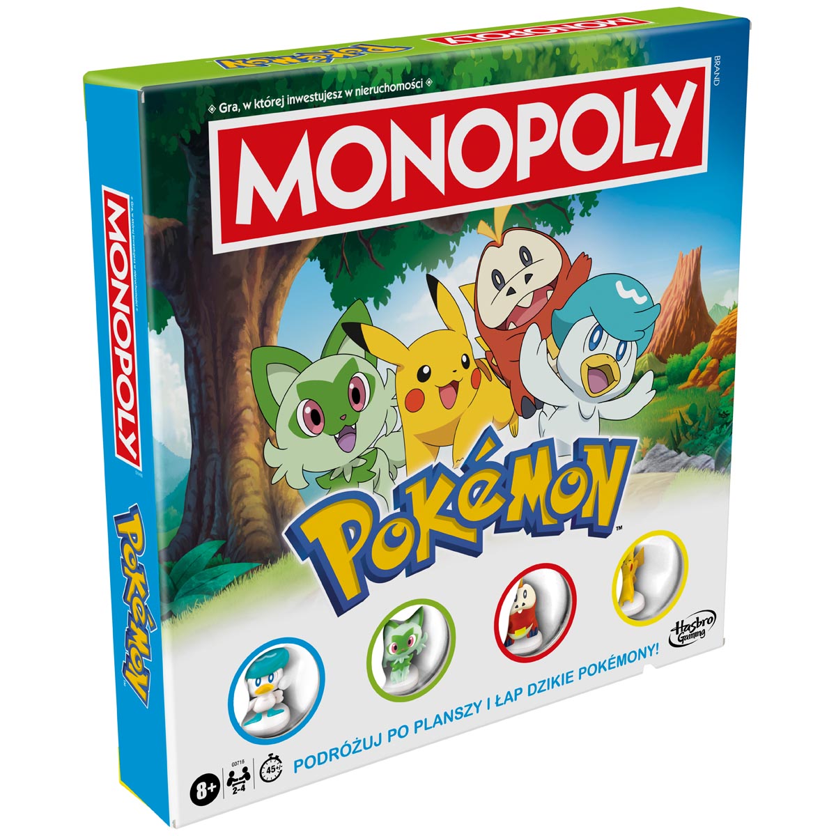 ND11_G0716 HASBRO GAME Monopoly Pokemon, gra