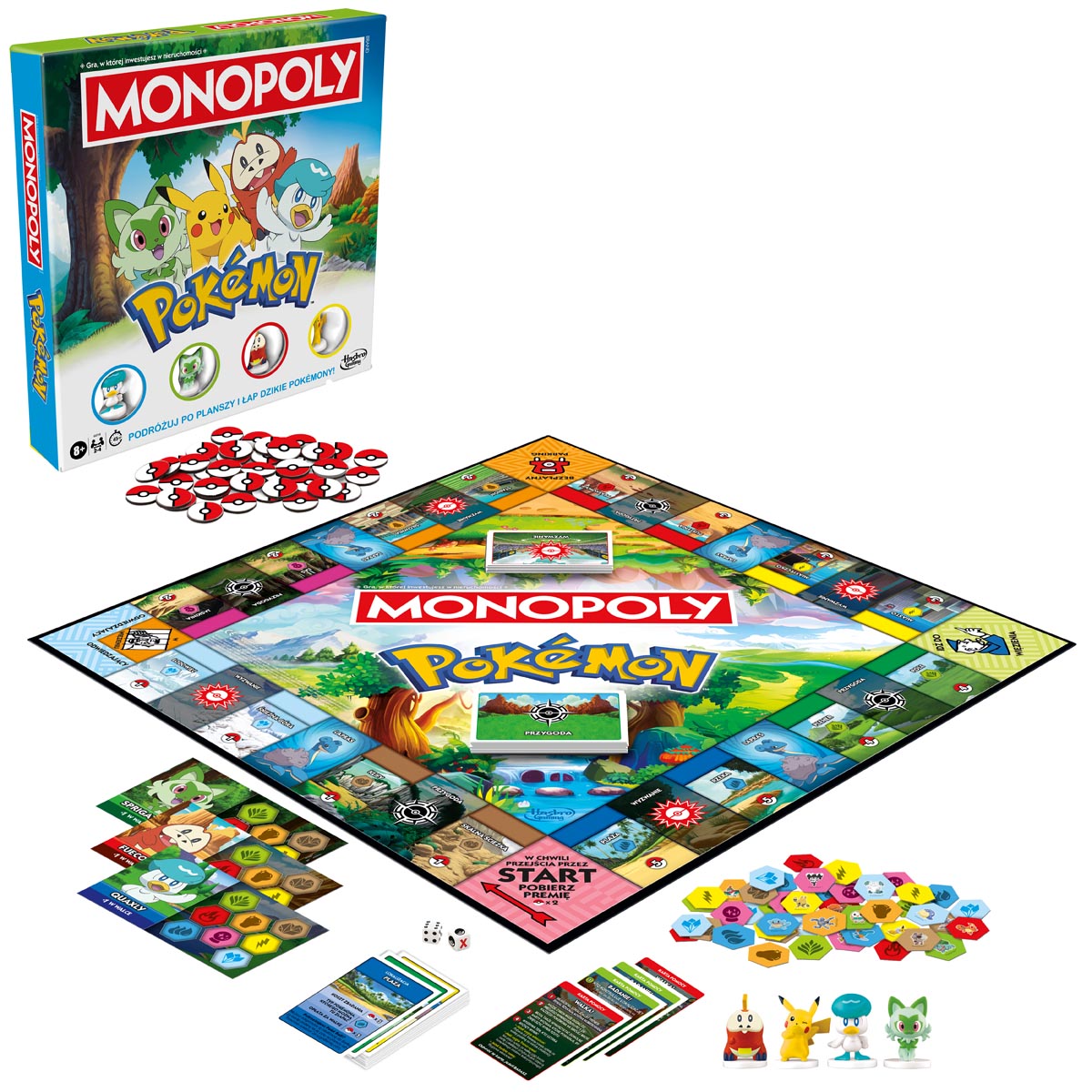 ND11_G0716 HASBRO GAME Monopoly Pokemon, gra