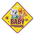 ND15_34031 TABLICZKA BABY ON BOARD PSI PATROL GIRLS