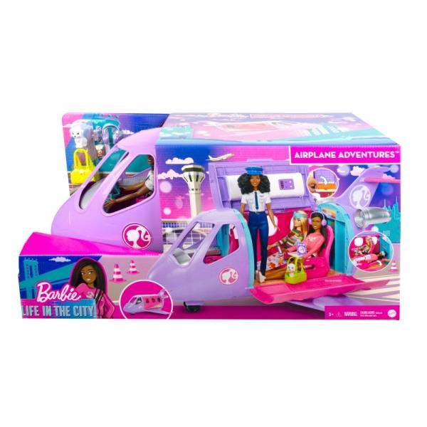 ND17_ZB-147788 Barbie Lotnicza przygoda Samolot + Lalka + 14 akcesoriów HCD49 MATTEL - 1