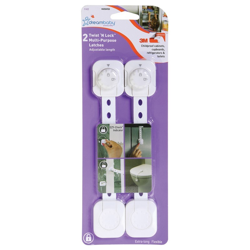 Wielofunkcyjne zabezpieczenie Twist n Lock do szafek,lodówek,toalety