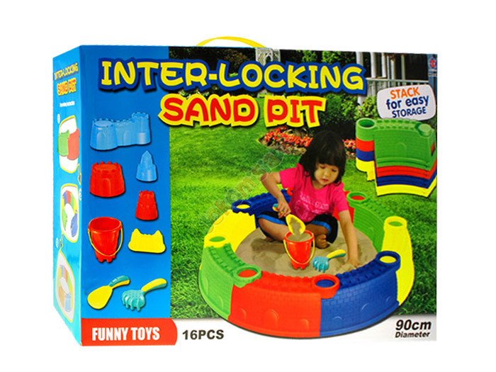 JKM SP0213 Okrągła Piaskownica z foremkami do piasku