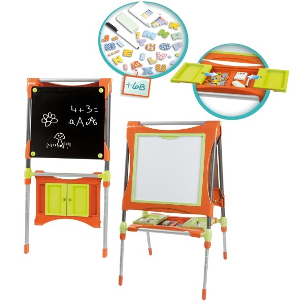 Smoby 28048 Duża tablica dwustronna+akcesoria