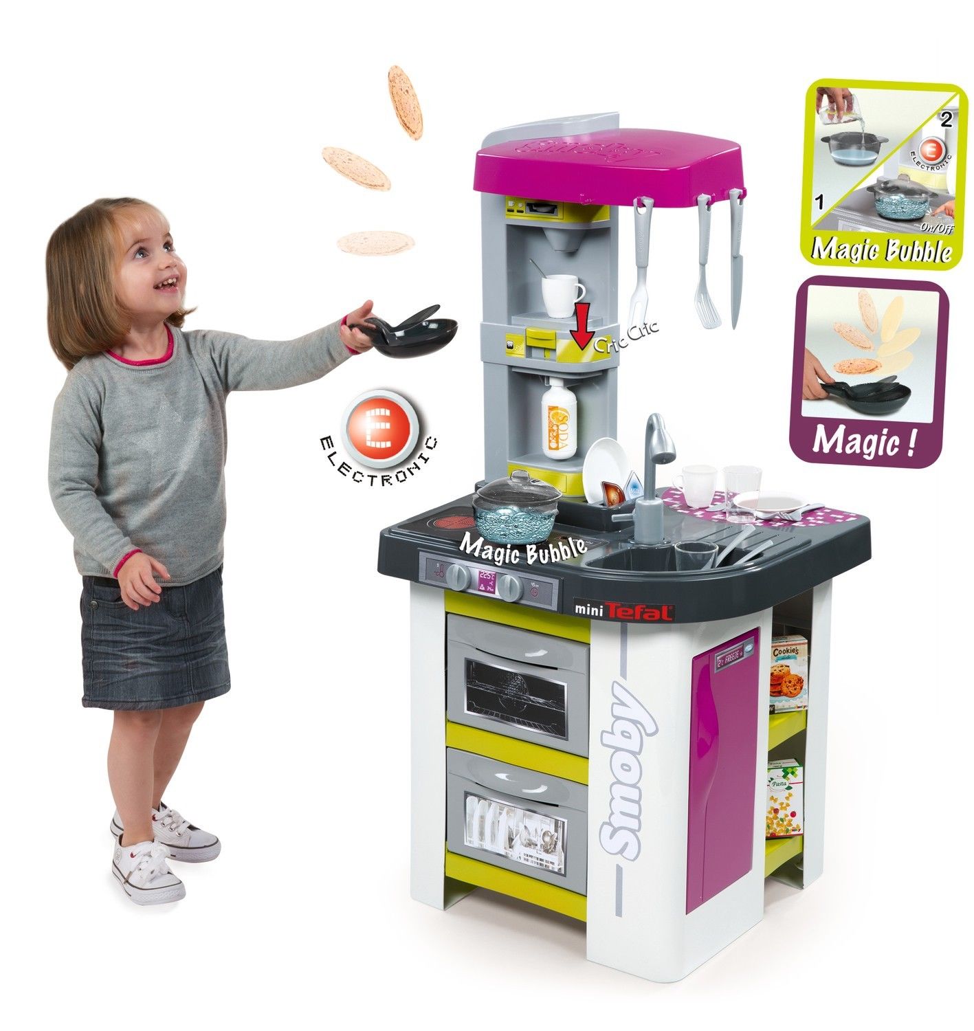 SMOBY 311006 KUCHNIA MINI TEFAL STUDIO BUBBLE WOD