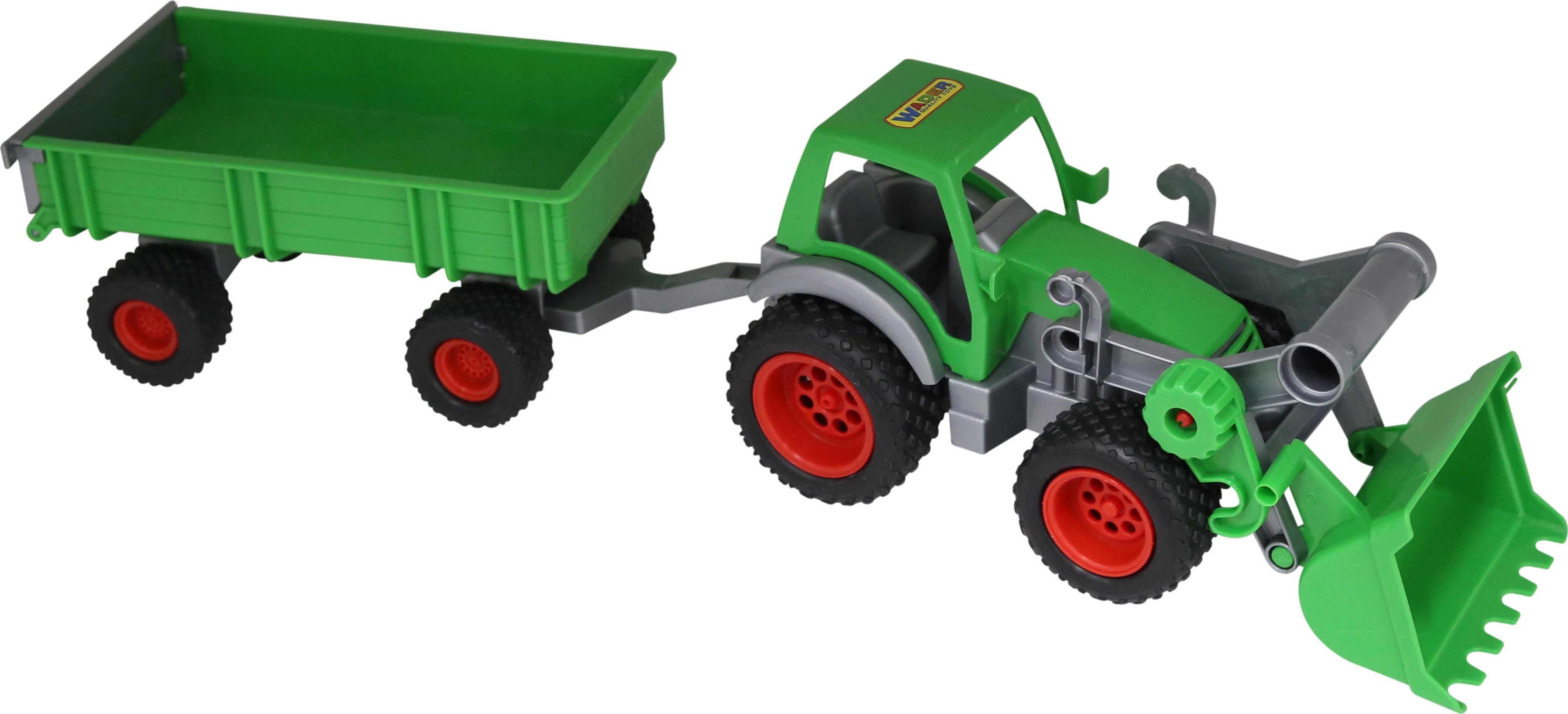 WADER 8817 Farmer-technik Traktor-ładowarka z przyczepą