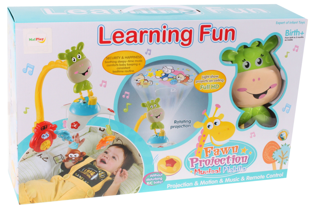 100985 Karuzela z projektorem Żyrafka + pilot