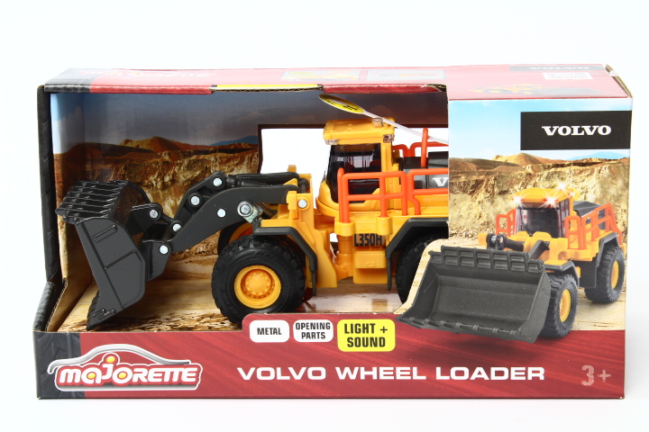 Majorette G.S.Volvo spychacz 21cm sw/dzw 372-3001