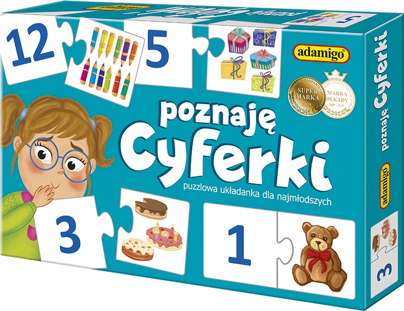 Poznaje cyferki gra puzzlowa 05598