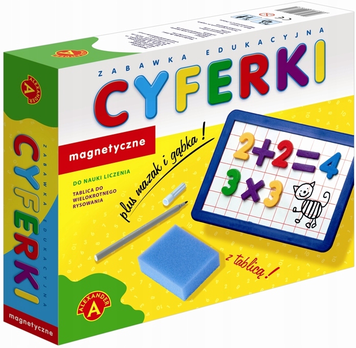 Cyferki magnetyczne z tablicą 04182