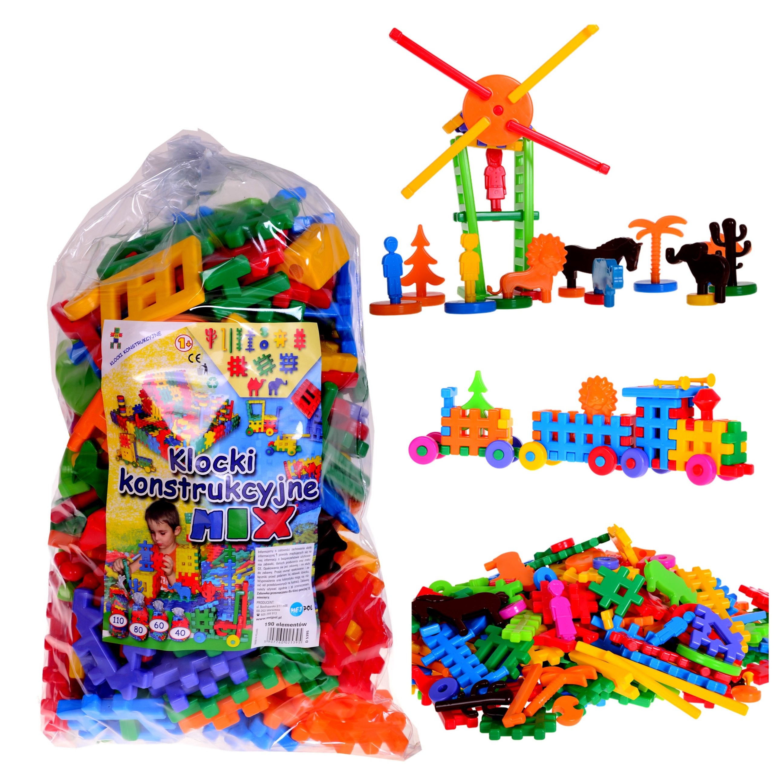 Klocki konstrukcyjne mix 110 25401