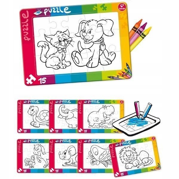 Puzzle ramkowe do kolor. 60161